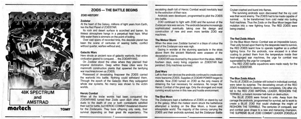 Zoids The Battle Begins (Estuche) Instrucciones 01