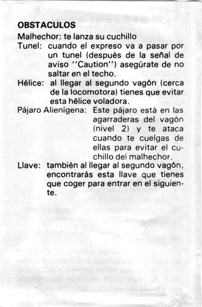 Stop The Express (Parar El Tren) (Estuche) Instrucciones 02